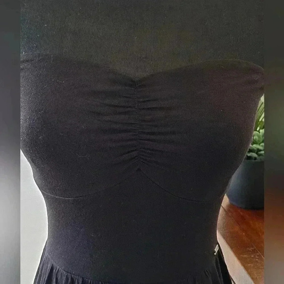 ❤️ Guess Black Strapless Dress Size Small - Picture 6 of 13